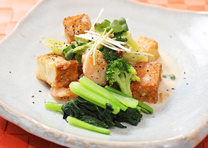 みそ仕立てのクリーミーシュリンプ