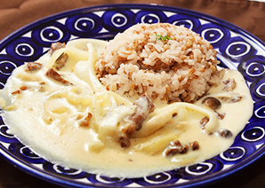 そずり肉のビーフストロガノフ